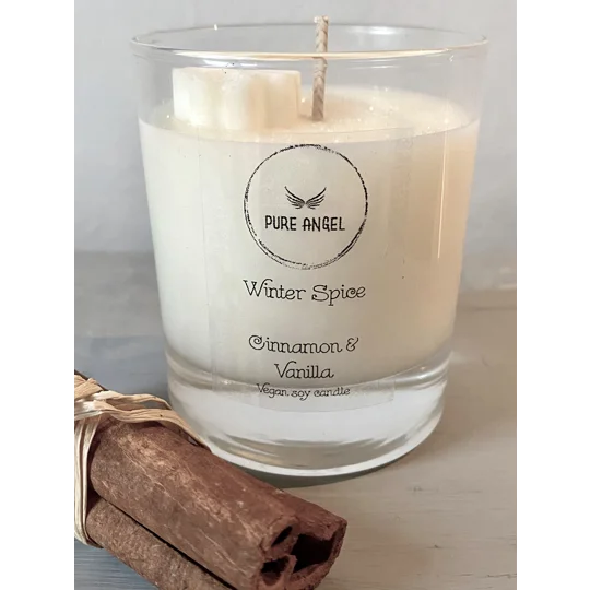 Winter Spice, Cinnamon and Vanilla Candle