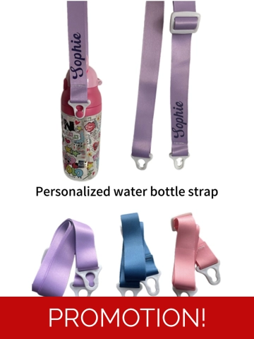 Personalized Water Bottle Strap