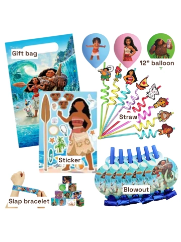 Moana-Themed Goodie Bags – Kids Birthday Party Favourites!