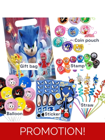Sonic themed Birthday Goodie bag
