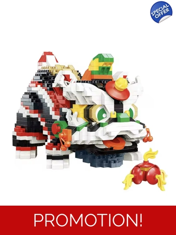Lion dance Lego with box