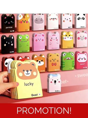 Mini animal notebook