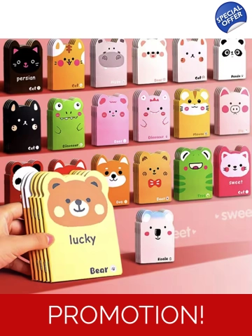 Mini animal notebook