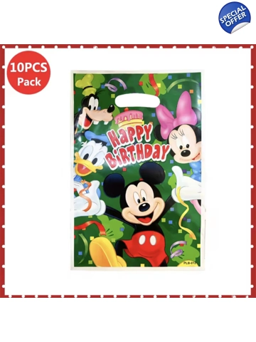 Mickey mouse goodie plastic bag (10 pcs)