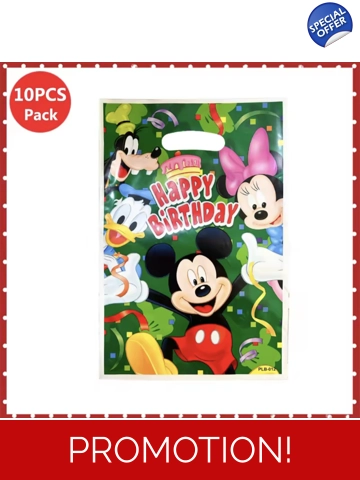 Mickey mouse goodie plastic bag (10 pcs)
