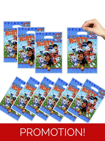 Paw Patrol plastic goodie bag (10pcs)