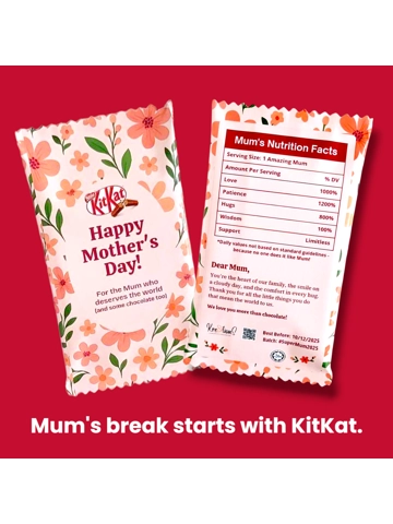 Halal 4 Finger KitKat Mother's Day Theme