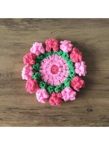 Pre-order: Handmade Flower Crochet Coaster