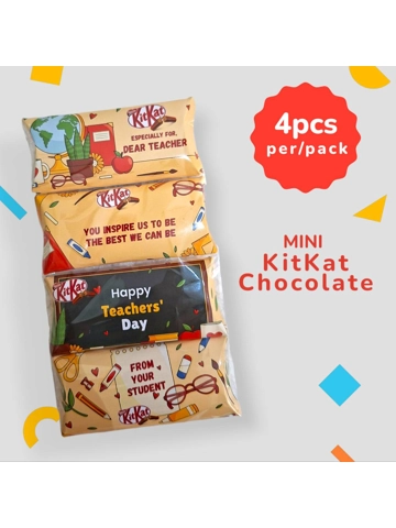 Personalized Kit Kat 4pcs Teachers Edition