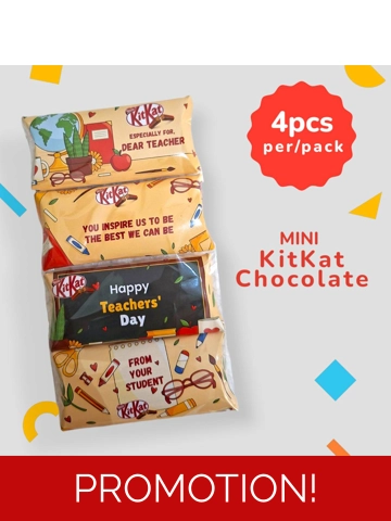 Personalized Kit Kat 4pcs Teachers Edition