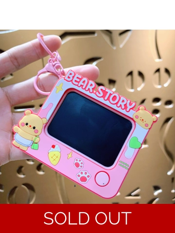 Mini drawing board keychain