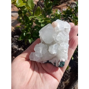 5 oz. Apophyllite Crystal Cluster Zeolite Specimen from Jalgaon India. India Mineral. Z8. You get th