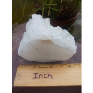 10 oz. White Quartz Points Crystal Cluster Specimen from Aurangabad, India.  Z68. You get this piece