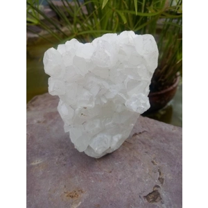 10 oz. White Quartz Points Crystal Cluster Specimen from Aurangabad, India.  Z68. You get this piece