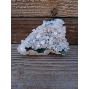 6.33 oz. Apophyllite Crystal Cluster Zeolite Specimen from Jalgaon India. Double Sided. Z27. You get