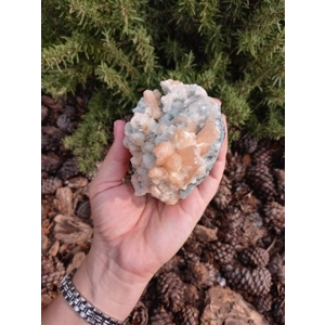 11.44 oz. Stilbite Crystal Cluster Specimen with Heulandite from Jalgaon India. Z39. You get this pi