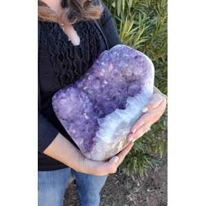 30.5 Lb. Huge Amethyst Quartz Crystal Cluster. Huge Polished Amethyst Geode Cluster. You get this pi