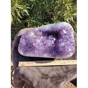 30.5 Lb. Huge Amethyst Quartz Crystal Cluster. Huge Polished Amethyst Geode Cluster. You get this pi