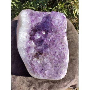 30.5 Lb. Huge Amethyst Quartz Crystal Cluster. Huge Polished Amethyst Geode Cluster. You get this pi