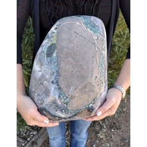 30.5 Lb. Huge Amethyst Quartz Crystal Cluster. Huge Polished Amethyst Geode Cluster. You get this pi