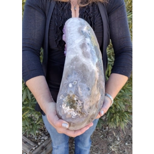 30.5 Lb. Huge Amethyst Quartz Crystal Cluster. Huge Polished Amethyst Geode Cluster. You get this pi