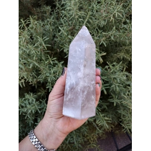 1.23 lb Clear Quartz Crystal Point. Polished Channeling Quartz Point. You get this piece!