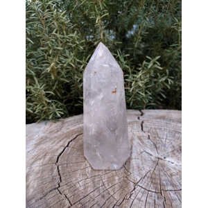 1.23 lb Clear Quartz Crystal Point. Polished Channeling Quartz Point. You get this piece!