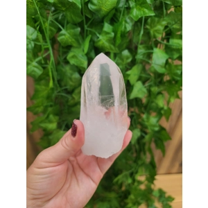 8.67 oz. Clear Quartz Crystal Point. All Natural Clear Quartz Point from Brazil. You get this piece!