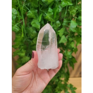 8.67 oz. Clear Quartz Crystal Point. All Natural Clear Quartz Point from Brazil. You get this piece!
