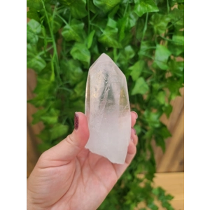 8.67 oz. Clear Quartz Crystal Point. All Natural Clear Quartz Point from Brazil. You get this piece!