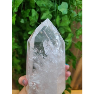 2.87 Lb. Clear Quartz Crystal Point. 6.8 Inches Tall Water Clear Quartz Point. You get this piece!