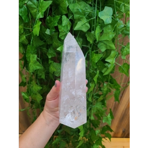 2.87 Lb. Clear Quartz Crystal Point. 6.8 Inches Tall Water Clear Quartz Point. You get this piece!