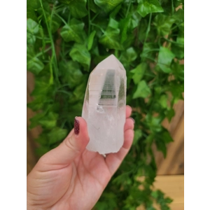 8.67 oz. Clear Quartz Crystal Point. All Natural Clear Quartz Point from Brazil. You get this piece!