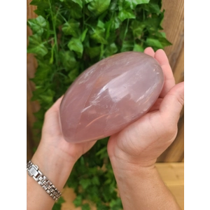5.74 Lb Large Rose Quartz Heart. 6.8 Inch Polished Rose Quartz Crystal Puffy Heart. You get this pie