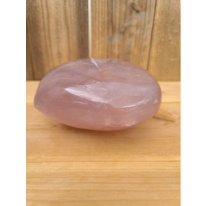 5.74 Lb Large Rose Quartz Heart. 6.8 Inch Polished Rose Quartz Crystal Puffy Heart. You get this pie