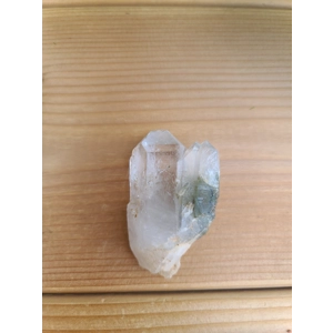 1.76 oz. Clear Quartz Twin Crystal Points Cluster With Green Chlorite Inclusions. You get this piece