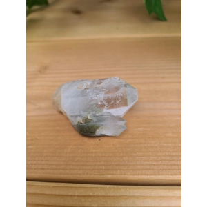 1.76 oz. Clear Quartz Twin Crystal Points Cluster With Green Chlorite Inclusions. You get this piece