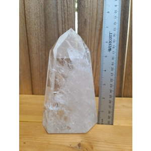 2.87 Lb. Clear Quartz Crystal Point. 6.8 Inches Tall Water Clear Quartz Point. You get this piece!