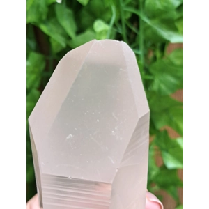 13.68 oz Clear Quartz Crystal. All Natural Water Clear Quartz Point from Brazil. You get this piece!
