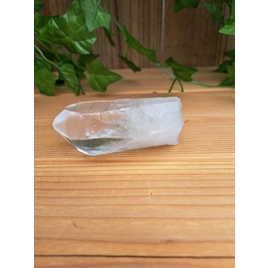 5.89 oz. Clear Lemurian Quartz Crystal Point. All Natural Clear Quartz Point from Brazil. You get th