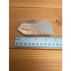 5.89 oz. Clear Lemurian Quartz Crystal Point. All Natural Clear Quartz Point from Brazil. You get th