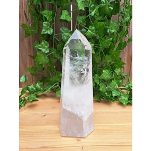3.73 Lb Clear Quartz Crystal Point. 9.25 Inch Clear Polished Quartz Crystal Point. You get this piec