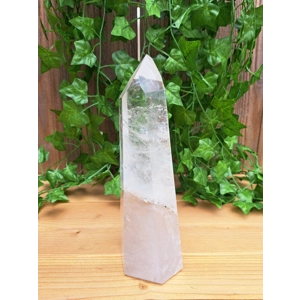 3.73 Lb Clear Quartz Crystal Point. 9.25 Inch Clear Polished Quartz Crystal Point. You get this piec