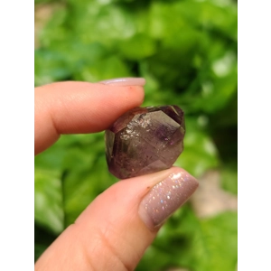 6 Gram. Amethyst Crystal Double Terminated Point from Chibuku Mine, Zambezi Valley, Zimbabwe. S9. Yo