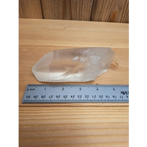 13.68 oz Clear Quartz Crystal. All Natural Water Clear Quartz Point from Brazil. You get this piece!