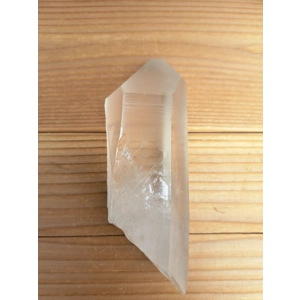 13.68 oz Clear Quartz Crystal. All Natural Water Clear Quartz Point from Brazil. You get this piece!