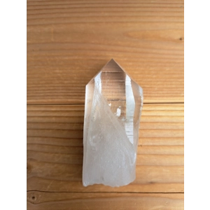 5.89 oz. Clear Lemurian Quartz Crystal Point. All Natural Clear Quartz Point from Brazil. You get th