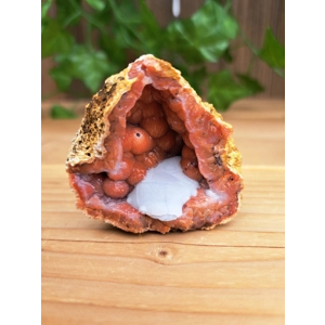 4.47 oz Two Piece Crystal Geode from Marrakech Morroco. Boytroidal Crystal Geode. One of a kind Geod