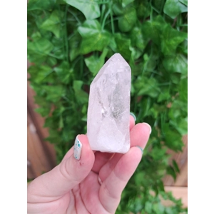 2.48 oz. Clear Lemurian Quartz Crystal Point. All Natural Clear Quartz Point from Brazil. You get th