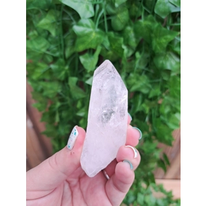 2.48 oz. Clear Lemurian Quartz Crystal Point. All Natural Clear Quartz Point from Brazil. You get th